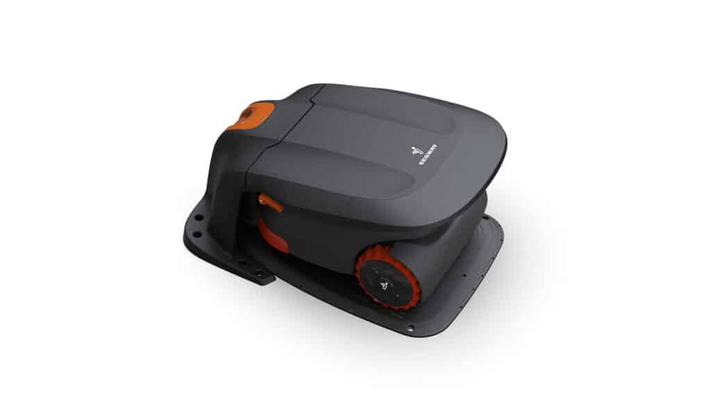 Garage M pour Segway Navimow Serie H vue de haut avec robot